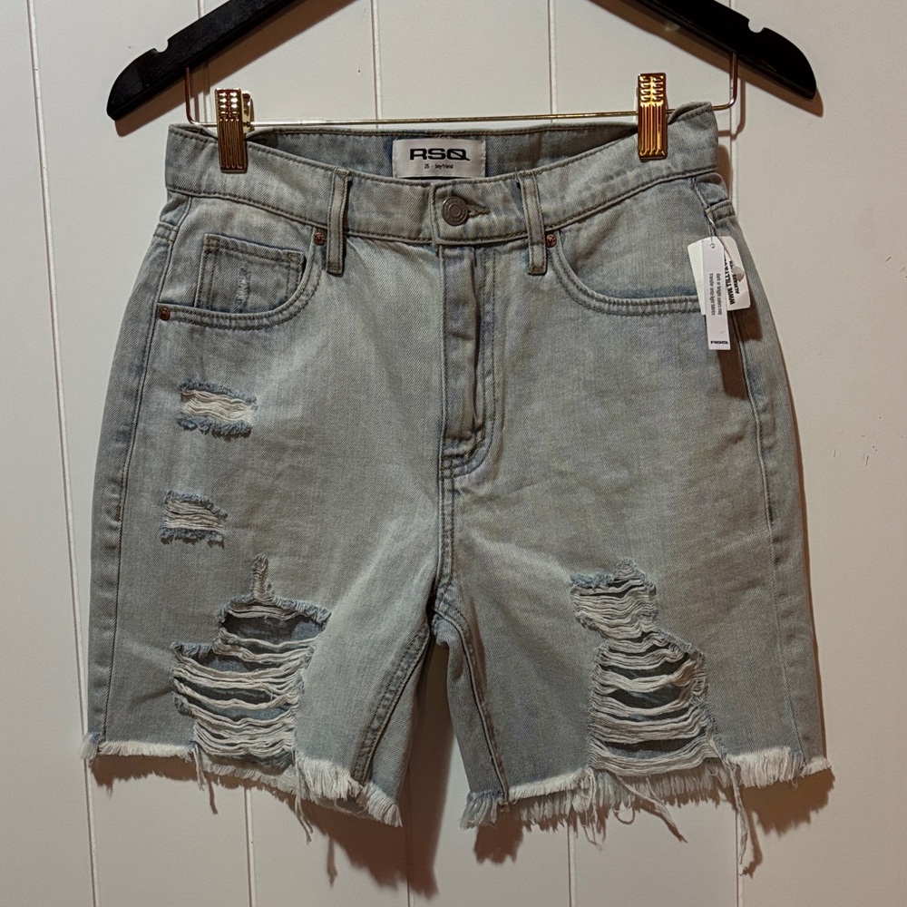 NWT RSQ Boyfriend Jean Shorts! 25